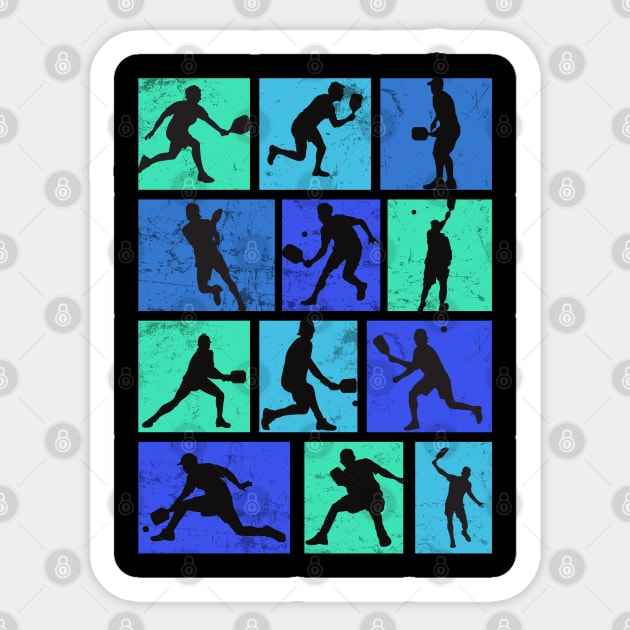 pickleball  Players Women men Kids  Girls Boys Sticker by Peter smith